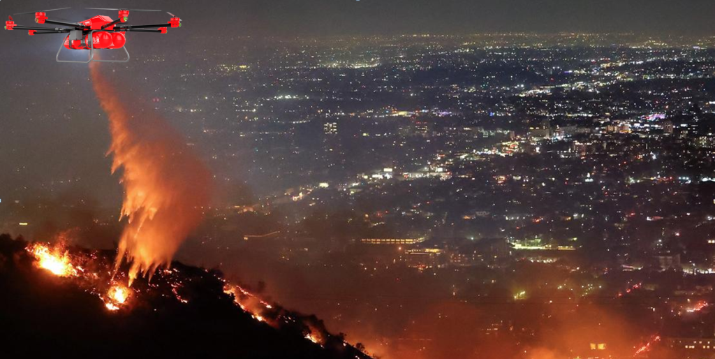 Could Firefighting Drones Have Saved More Homes in the Los Angeles Wildfire?
